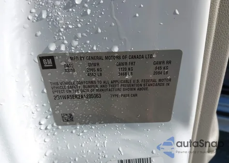 2010 Chevrolet Impala Ls from USA, damaged, VIN 2G1WA5EK2A1205963